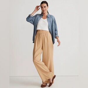 Madewell Tan Wide Leg Pants